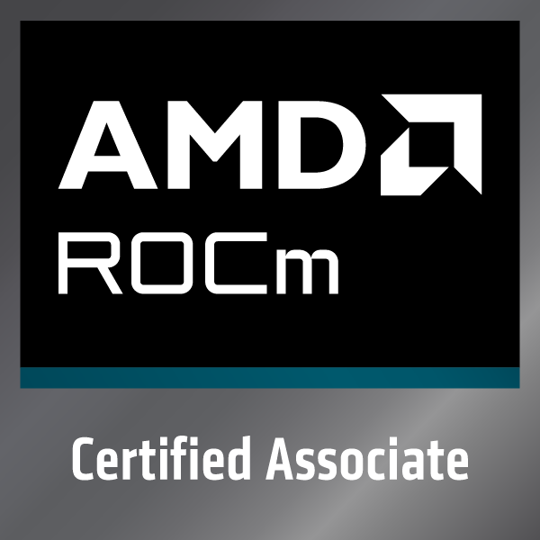 AMD ROCm Certified Associate Credly badge