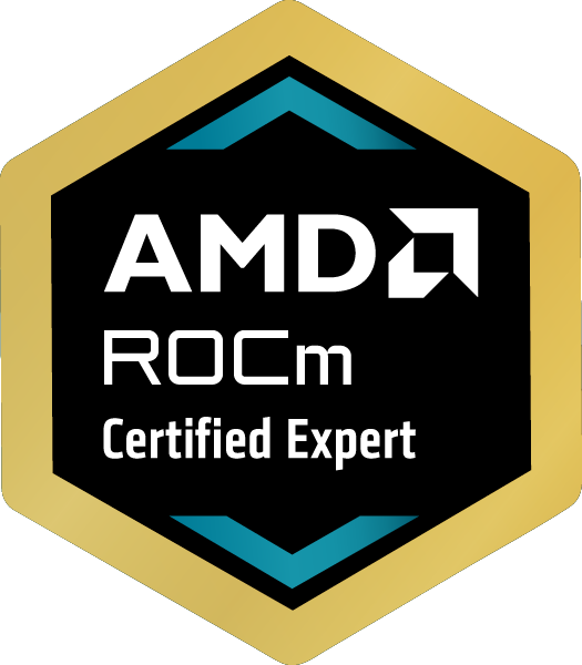 AMD ROCm Certified Expert badge