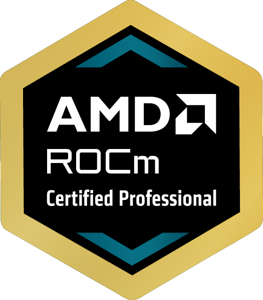 AMD ROCm Certified Professional badge