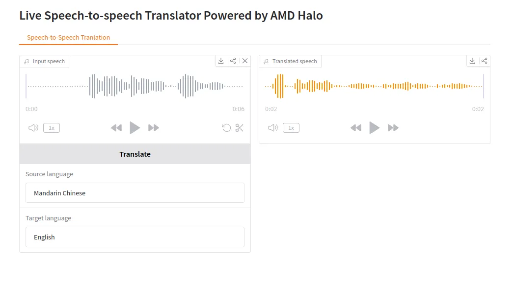 gradio UI