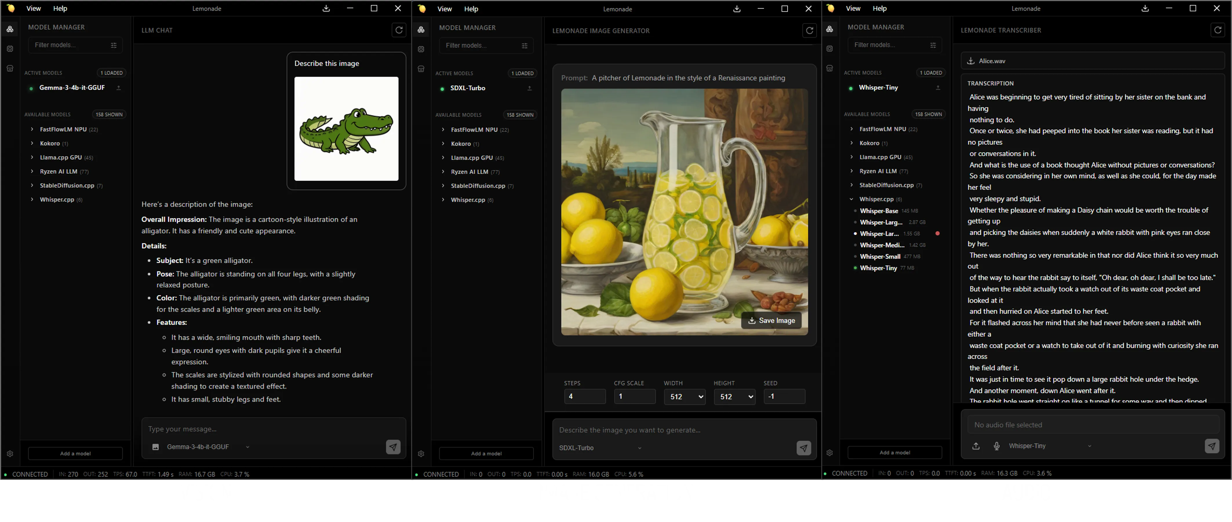 Multi-Modality with Lemonade