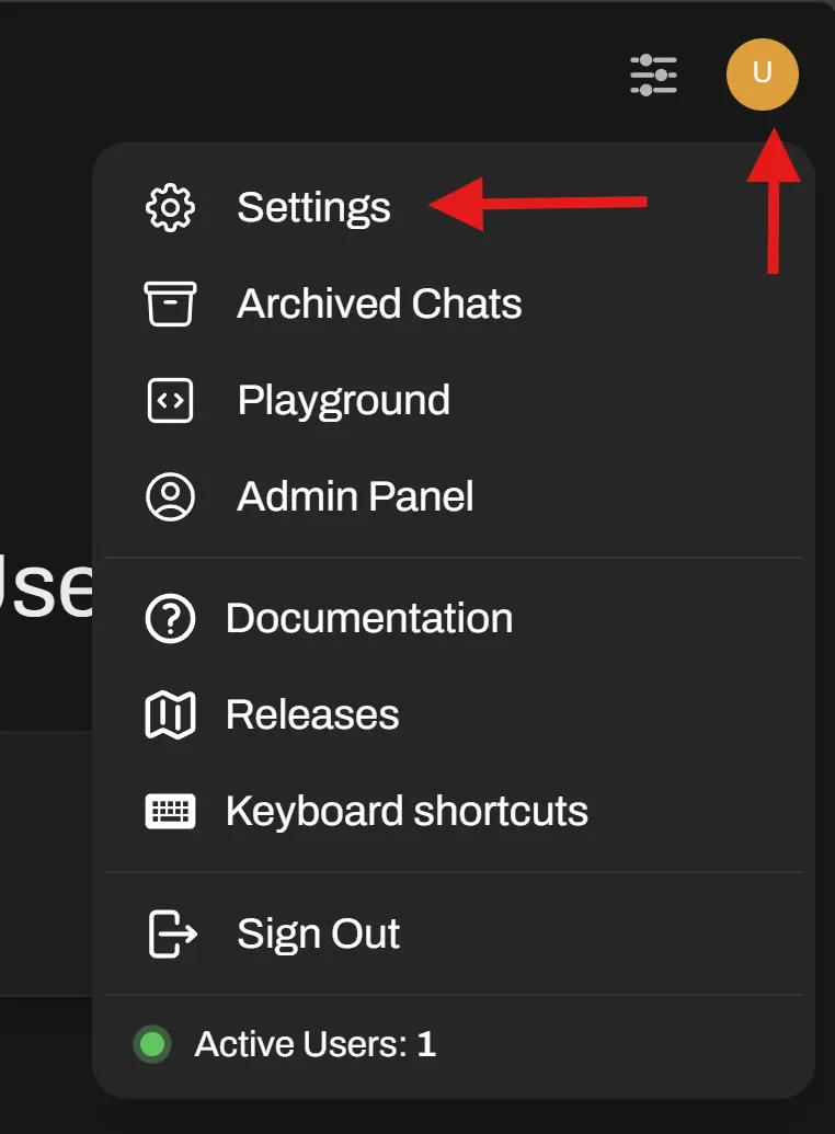 Click the user profile icon