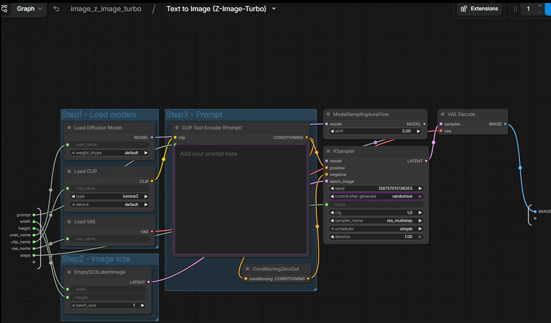ComfyUI Node Subgraph