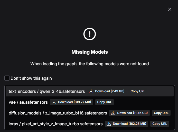 ComfyUI Download Models