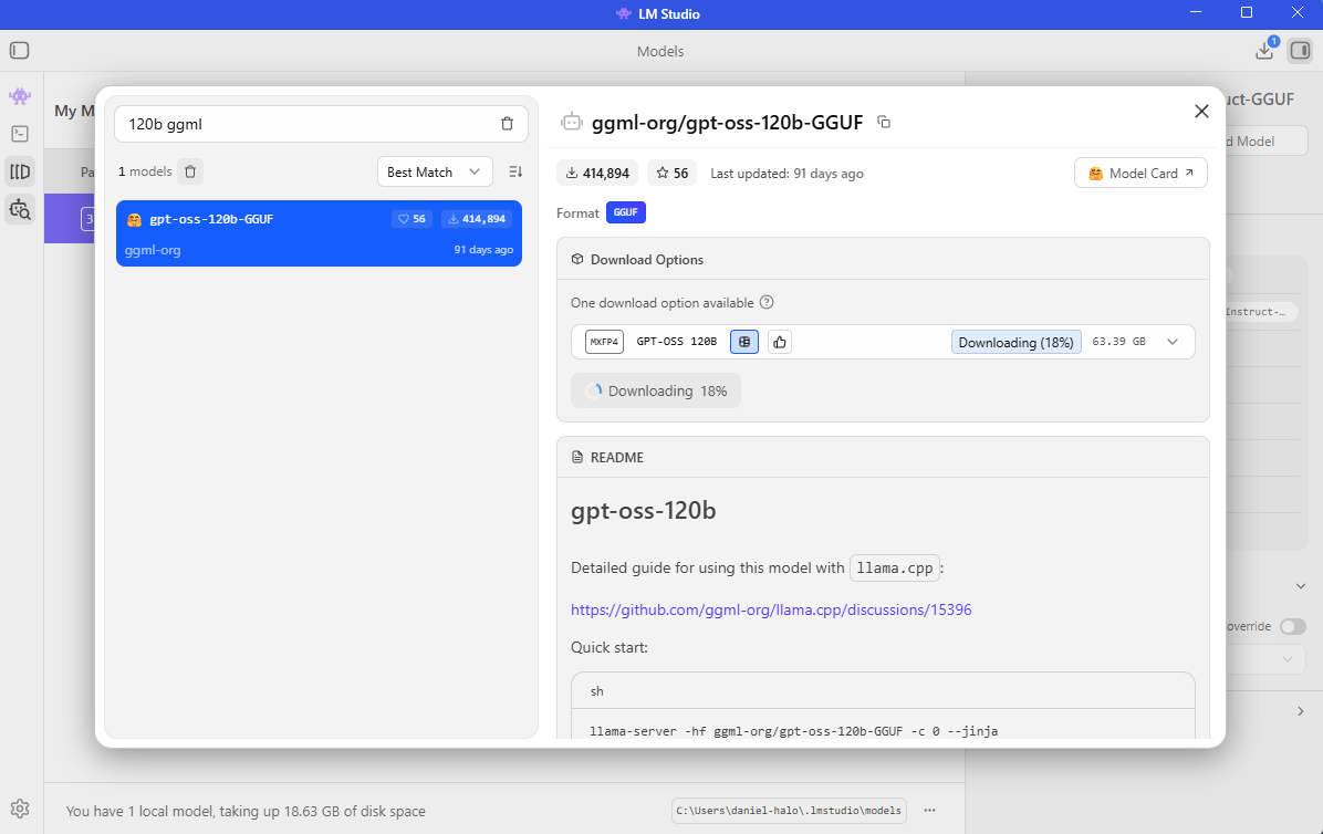 LM Studio Download Models
